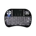 RGB Gaming Wireless Backlit Mini Keyboard With Touchpad - Black.