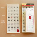 12 Sheets Number Date Label Sticker 2024 Year Planner Colorful 365 days Daily Stickers Stationery Agenda Diary Journal Stickers.