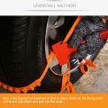 Anti-slip Chains for Automobiles Adjustable Anti-slip Snow Chains for Winter Driving 6/12/24pcs Universal Tire Chains Snow Chains for Small Cars. 