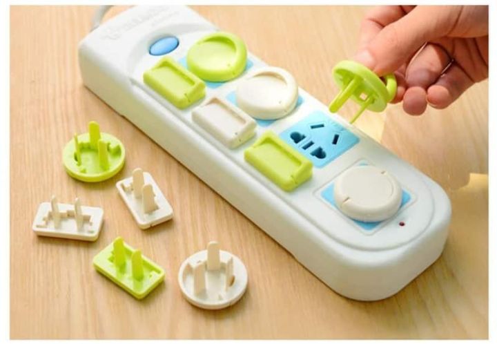 6-Piece Electric Socket Plug Protector Set - Baby Safety Essentials