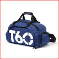 T60 bag 4 in 1 Size (20x10x10) imported travelling bag waterproof multi function daffal travel bag backpack (Blue & white). 