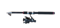 Fishing rod carbon fiber 10 FIT // Black QUNHAI Fishing For Reel CB 240.