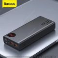 Baseus 20000Mah adaman 22.5w 20000mah Metal Body Quick charge Power Bank Digital Display with 6 months unofficial Warranty.