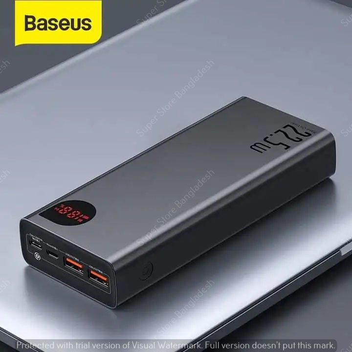 Baseus 20000Mah adaman 22.5w 20000mah Metal Body Quick charge Power Bank Digital Display with 6 months unofficial Warranty