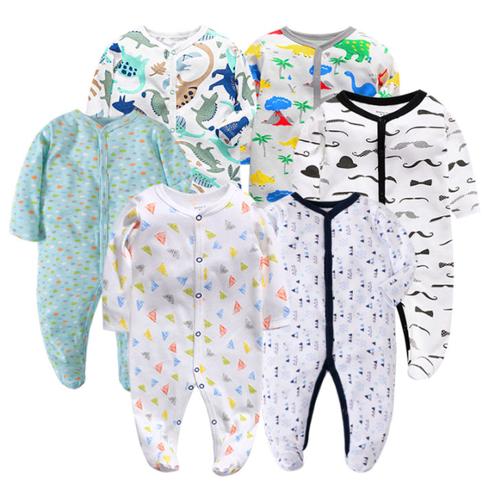【Big-Sales】 Newborn Jumpsuit Cartoon Long Sleeves Baby Rompers for Boys Girls Autumn Clothes Infant Outfit Toddler Onesie 0-12M