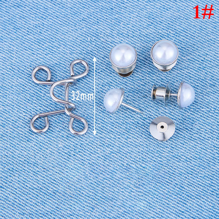 Nail Free Detachable Jeans Waist Fixed Adjustment Metal Style Nail-Free Buttons Yao Store