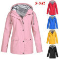 Solid Rain Jacket Plus Size Soft Waterproof Windproof Hooded Raincoat Women Softshell Jacket Winter Jacket Water Proof Hiking. 