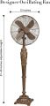Furnishings 55 Extravagant Victorian Oscillating Indoor Standing Floor Fan. 