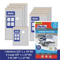 Vacuum Compression Storage Bags Variety Pack Medium Large X-Large Space Saving Organizer Dual-Use Water Resistant Portable.