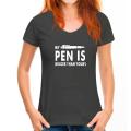 My Pen Is Bigger Than Yours Funny T Shirts Men 100% cotton summer T-shirts streetwear Tee tops funny T Shirts men clothes 2019. 
