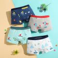 SMY New Fashion Kids Boys Underpants Cotton Dinosaur Print Boxer Briefs for Boys 3-15 Years Old. 