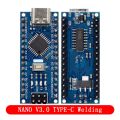 【2025 NEW】 Mini / Type-C / Micro USB Nano 3.0 With the bootloader compatible Nano controller for arduino CH340 USB driver 16Mhz ATMEGA328P. 
