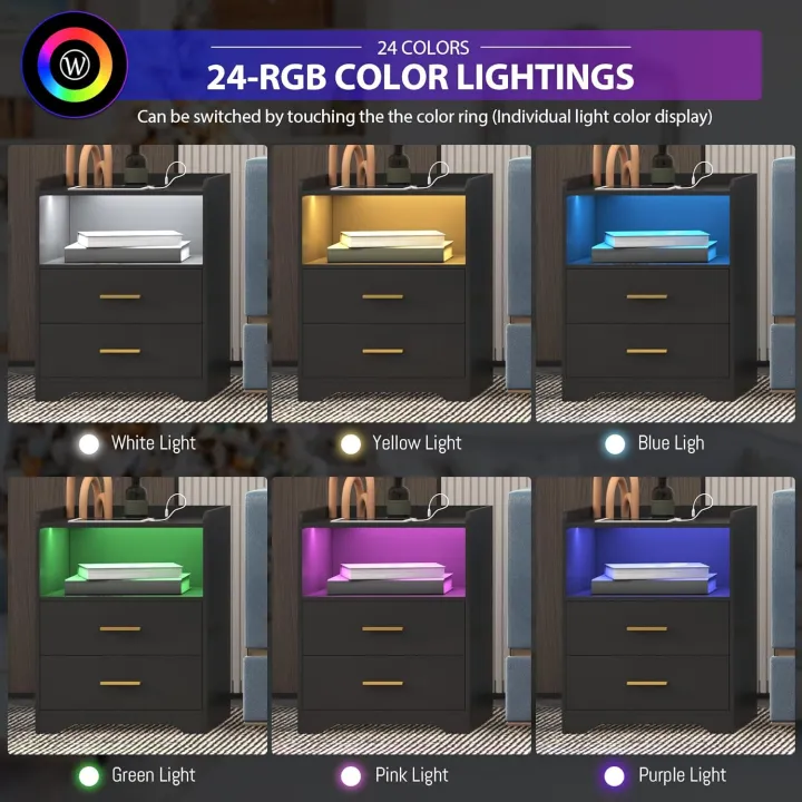 Smart%20Bedside%20Table%20with%20Lighting,%20LED%20Nightstand%20with%2024-Color%20RGB%20Lights,%20Modern%20Bed%20Side%20Table/Night%20Stand%20for%20Bedroom,%20Living%20Room,24/18%20-%20Image%202