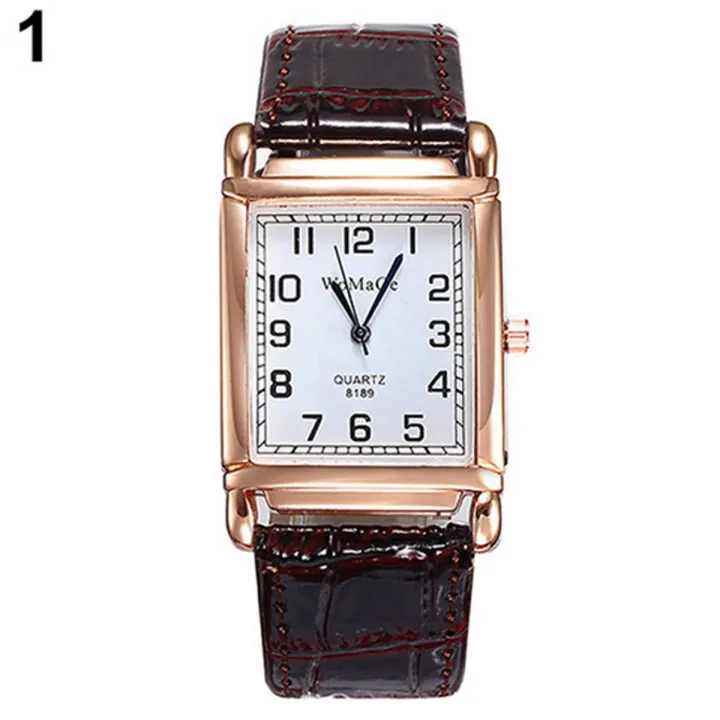 Men%20Women%20fashion%20faux%20leather%20band%20square%20dial%20quartz%20analog%20wrist%20watch%20-%20Image%202