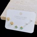 SLBABY: Sweet style, small and cute, delicate earrings, versatile design, sterling silver temperament, pierced earrings.