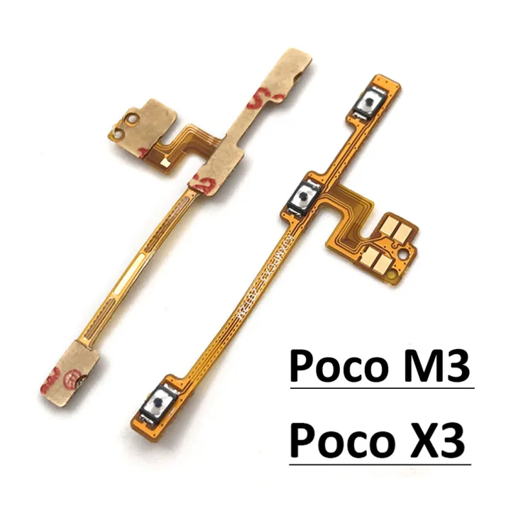 New%20Compatible%20For%20Xiaomi%20Poco%20X3%20NFC%20/%20Poco%20M3%20Power%20Button%20On%20Off%20Volume%20Switch%20Connector%20Flex%20Cable%20-%20Image%203