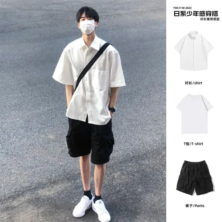 dkShirt%20Summer%20Japanese%20Shirt%20Boys%20Suit%20Trendy%20Pu%20Shuai%20Hong%20Kong%20Style%20Teen%20Trend%20Men's%20Suit%20-%20Image%203