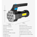 High Power LED Flashlights Camping Torch With 7 Lamp Beads And COB Side Light Rechargeable Outdoor Hiking Portable Hand Lantern. 
