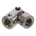 Heavy Duty Stainless Steel U Joint Coupler 8mm To 8mm Inner Dia Brushed Nickel Steering Universal Joint Joint Coupling Grinding Machines, Automotive Parts. 