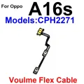 For OPPO A17 A17K A16 A16S A15 A15S A12 A7 A1K On OFF Power Volume Switch Side Key Flex Ribbon Power Volume Button Flex Cable. 
