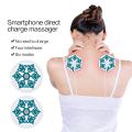 EMS TENS Machine Electric Body Massager Mini Massage Machine Muscle Stimulator Back Neck Massage Device Mobile Phone Control. 