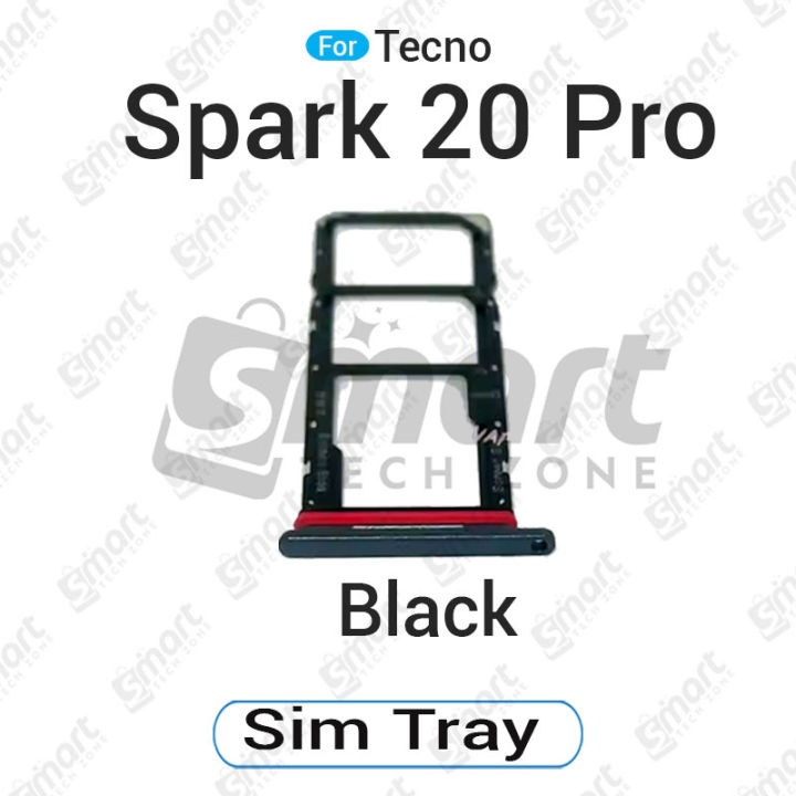 Tecno%20Spark%2020%20Pro%20Sim%20Tray%20Micro%20SD%20Card%20Slot%20with%20Sim%20Ejector%20Pin%20Replacement%20Part%20-%20Image%202
