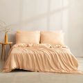 Luxury Silk Microfiber Rose Sheet Set two pcs pillow cover and one Flat sheet Fitted Sheet Bedding Set. 