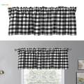 Half Window Tier Curtains for Bathroom Window Covering 137x61cm 1 Panle. 