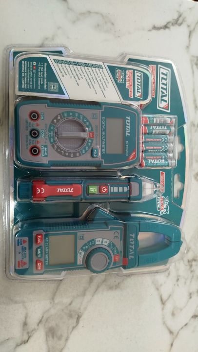 TOTAL%20Electrical%20Test%20Kit%20with%20Digital%20AC%20Clamp%20Meter,%20AC%20Voltage%20Detector,%20Digital%20Multimeter%20Model%20TOS23068%20-%20Image%203