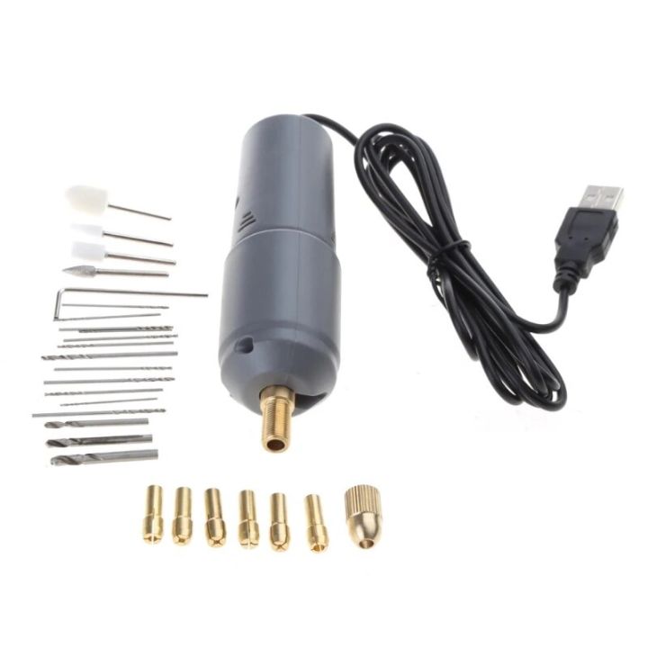 Mini Pearl Eye Nail Hole Punch Glue Jewelry Opening USB Mini Electric Drill 5V Electric Polishing Machine for Drilling