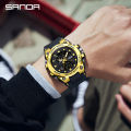 Sanda Men's Watches Sports Military 50 M Waterproof Digital Wrist watch for Male Clock Stop watch Relogio Masculino 9011. 