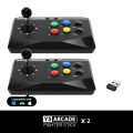 Data Frog Game Arcade Keyboard Wireless Controller for Street Fighter Retro Video Game Consoles Compatible with PC/Android/IOS. 