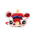 Original Year of the Dragon Lion Awakening Bag Handmade Wool Crochet New Year's Dragon Head Hat Chinese Style National Tide Lion Awakening One Shoulder Crossbody Bag.