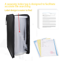 1 Piece Fireproof File Folder Important Document Organizer Holder with Labels,(12 Pockets). 