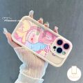 Cute Cartoon Labubu Soft Case Compatible for IPhone 11 16 15 14 13 12 Pro Max 7Plus X XR XS Max 7 8 15 6 6S 16 Plus SE 2020 Trendy Pop Mart Flower Bracelet Cover. 