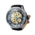 SH 9528 Men's Mechanical Watch with Round Alloy Dial Faux Leather Strap Relojes Hombre 2015 Man Watches Relogio Masculino. 