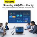 Baseus Type-C USB Hub, 6 Ports Splitter Hub-High Speed 10Gbps USB & Type-C, HDMI, RJ45(1000Mbps) for Laptop PC Computer, PD 100W Fast Charging. 