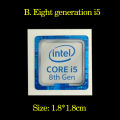 Original 6 7 8th generation Intel i3 i5 i7 Celeron intel Xeon Pentium processor Dolby sticker label.