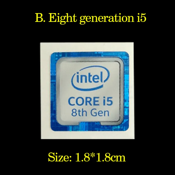Original%206%207%208th%20generation%20Intel%20i3%20i5%20i7%20Celeron%20intel%20Xeon%20Pentium%20processor%20Dolby%20sticker%20label%20-%20Image%203