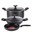 Topper Nonstick Fry Pan with Glass Lid - 26 Cm. 