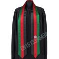 Afghanistan Flag Scarf Graduation Sash Stole International Study Abroad Adult Unisex Party Accessory. 