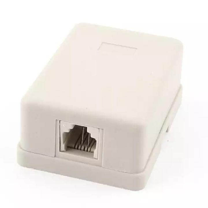 Telephone surface box, phone box, 1 port