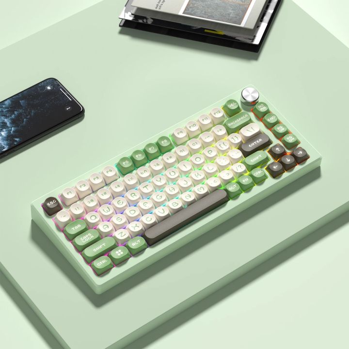 130%20Keys%20Green%20Pine%20MOA%20Profile%20PBT%20Keycaps%20DIY%20Double%20Shot%20Key%20caps%20for%2061/87/104%20Cherry%20MX%20Switch%20Gaming%20Mechanical%20Keyboard%20-%20Image%206