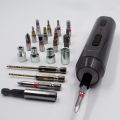 Wire Clamp 4.2V Electric Screwdriver Kit - 22Pcs Magnetic Bits, Built-in LED Flashlight, 10N.m High Torque, Type-C Rechargeable Screw driver. 