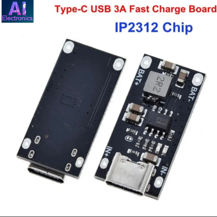 Lithium Battery 18650 Charging Module 3A Type C Fast Charging Board