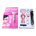 Kemei KM-6637 Multifunctional 4 in 1 Rechargeable woman body shaver Beard Eyebrow, Nose Trimmer set Female Electric shaver. 