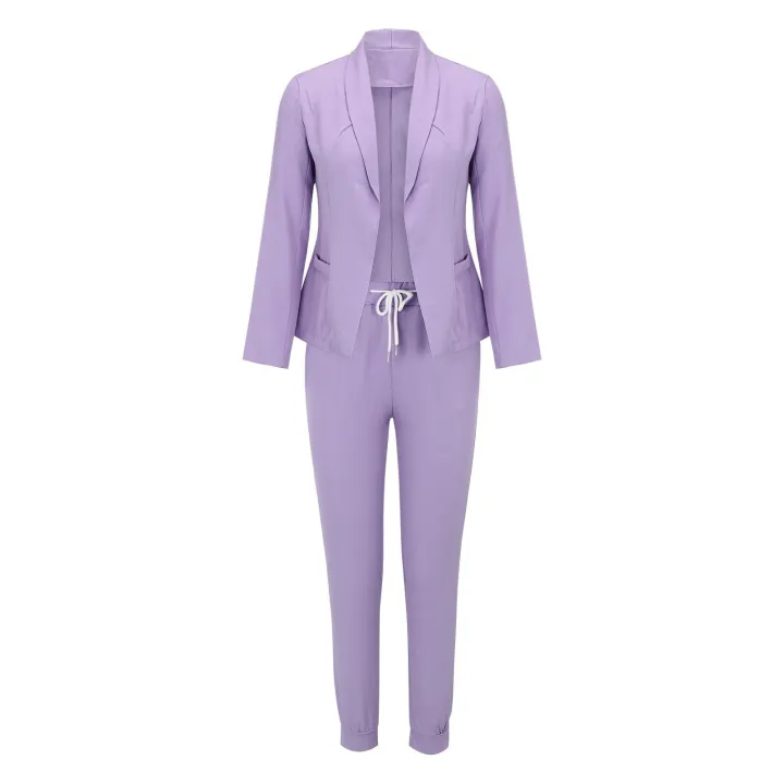 Women%20Suit%20Set%20Two%20Piece%20Office%20Business%20Long%20Sleeve%20Lapels%20Balzer%20Jacket%20Pants%20Suit%20-%20Image%208