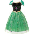 Cosplay costume Halloween Elsa Anna character fate princess dress baby girl Ni girl Frozen 2024 Disney costume carnival birthday party costume.