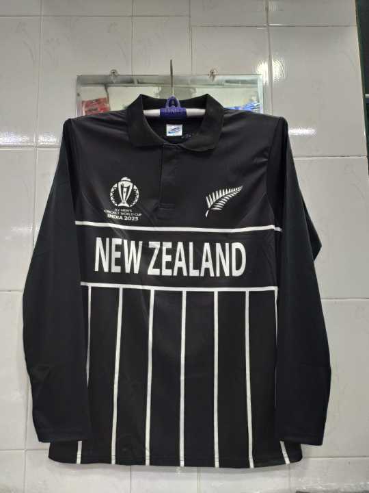 New Zealand World Cup2023 Jersey full hata - polo Jersey - Cricket Jerseya