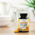 Turmeric Curcumin Supplement 60 Capsules with BioPerine & Ginger 95% Standardized Curcuminoids 2600mg Black Pepper for Max Absorption Joint Support. 
